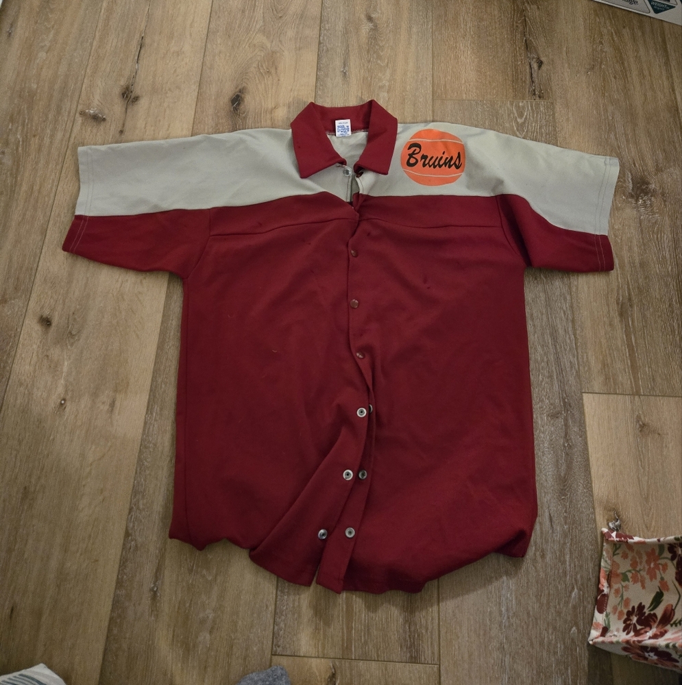 Vintage Bruins Basketball Warm Up Jacket Size Xl Made In USA Russell Athletics